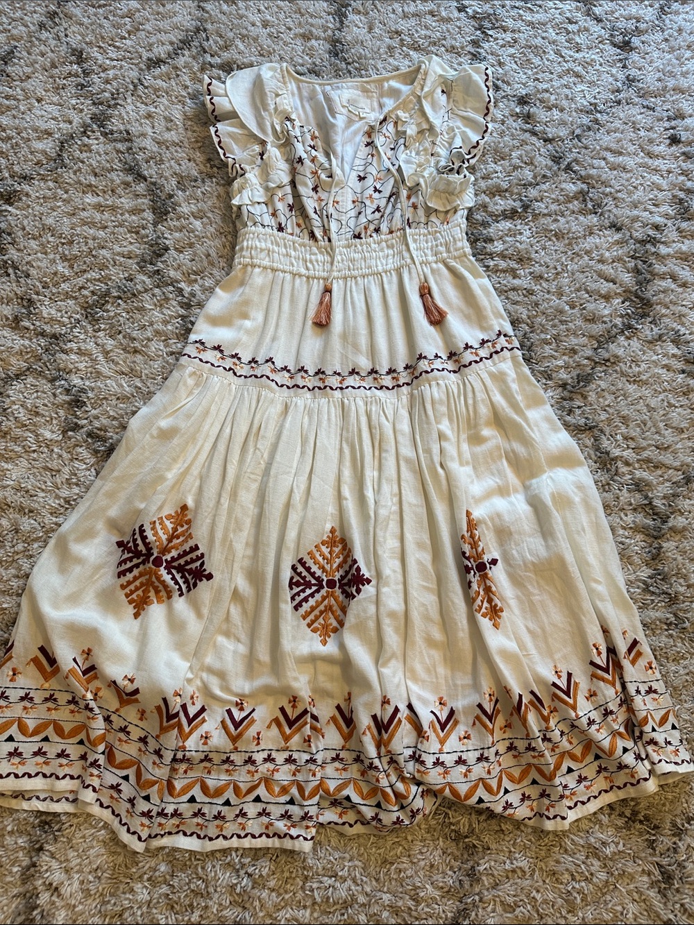 Anthropologie Embroidered Dress